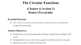 Trig Handouts 3 (Circular Functions) & 4 (Graphs of Sine a