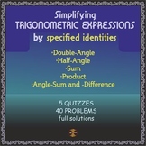 TRIGONOMETRIC IDENTITIES- Double,Half -Angle,Angle-Sum&-Di