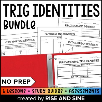 Preview of Trig Identities Guided Notes, Classwork, Homework (A Precalculus Unit Bundle)