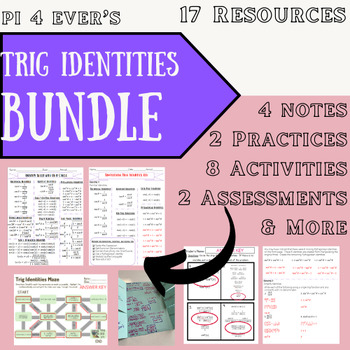 Preview of Trig Identities BUNDLE (verifying & simplifying trig expressions)
