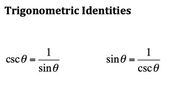Preview of Trig Identities Formula Sheet