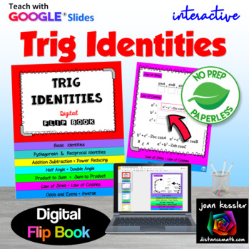 Preview of Trig Identities Digital Interactive Flip Book