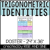 Trig Identities Reference Sheet Poster