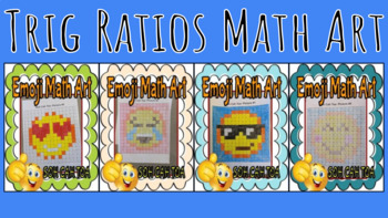 Preview of Trig Ratios Math Art Bundle