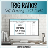 Trig Ratios Self Checking Digital Task Cards Activity