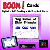 Trig Ratios Sine Cosine Tangent BOOM Cards