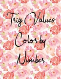Trig Values (radians) Color by Number