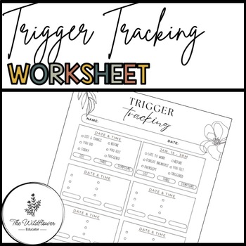 Preview of Trigger Tracking Worksheet