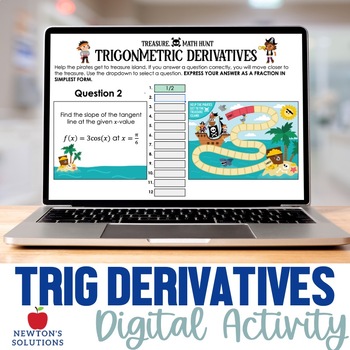 Preview of Trigonometric Derivatives Digital Activity