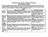 Trigonometric Design Holiday Ornament Project