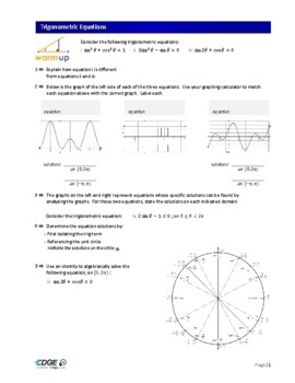 Preview of Trigonometric Equations