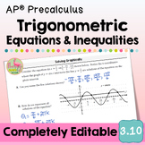 Trigonometric Equations and Inequalities  (Unit 3 AP Precalculus)