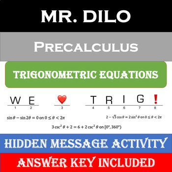 Preview of Trigonometric Equations with Identities