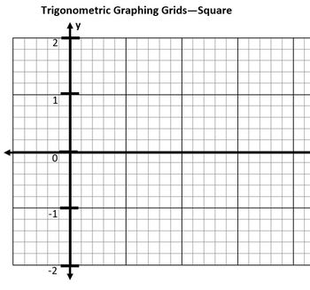 trigonometric function graphing paper grids by j s house of math and physics