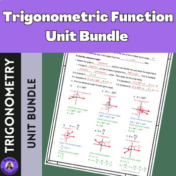 Preview of Trigonometric Function Unit 1 Bundle