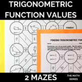 Trigonometric Function Values (Trigonometric Ratios) of Ac