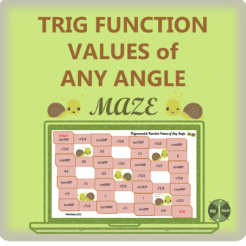 Preview of Trigonometric Function Values of Any Angle - Digital Maze