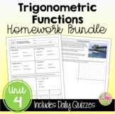 Trigonometric Functions Homework (Unit 4)