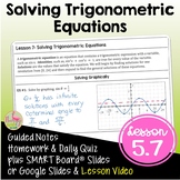 Solving Trigonometric Equations (PreCalculus - Unit 5) DIS