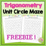 Trigonometric Functions Unit Circle Maze Activity Freebie