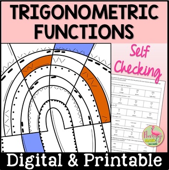 Preview of Trigonometric Functions Mystery Picture for Google Slides