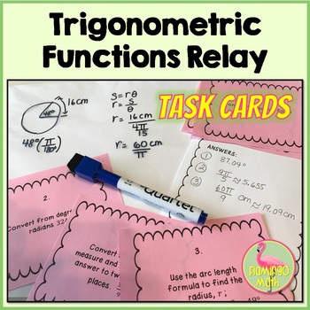 Preview of Trigonometric Functions Relay Activity (PreCalculus - Unit 4)