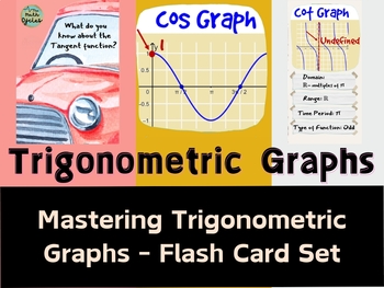 Preview of Trigonometric Graphs - Flash Card Set