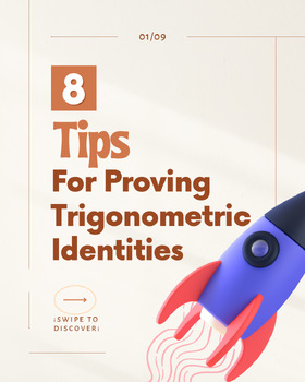 Preview of Trigonometric Identities: 8 Tips Bulletin board