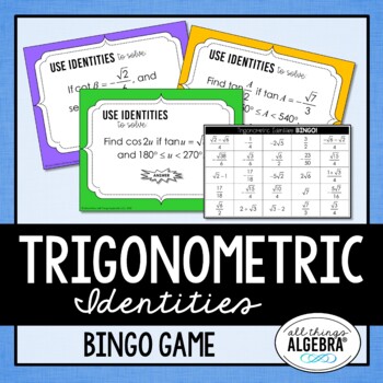 Preview of Trigonometric Identities | Bingo Game
