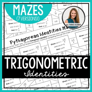 Preview of Trigonometric Identities | Mazes