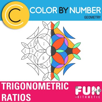 Preview of Trigonometric Ratios Color by Number