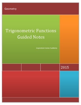 Preview of Trigonometric Ratios SOH-CAH-TOA guided notes and powerpoint