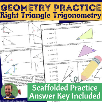 trigonometric ratios assignment answer key