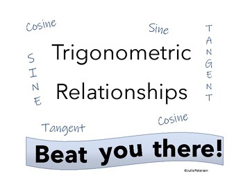 Preview of Trigonometric Relationships (Sine, Cosine, Tangent) - Race Activity