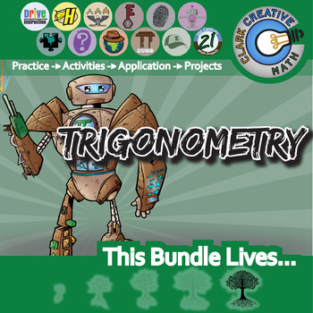 Preview of Trigonometry Unit Bundle - Geometry Curriculum - Distance Learning Compatible
