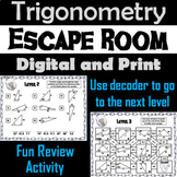 Angles and Length of Right Triangles Activity: Escape Room