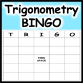 Trigonometry Bingo on Unit Circle New Version