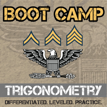 Preview of Trigonometry Boot Camp - Printable & Digital Differentiated Practice Activities