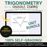 Trigonometry Bundle｜36 Google Forms™ ｜Use as Homework Revi