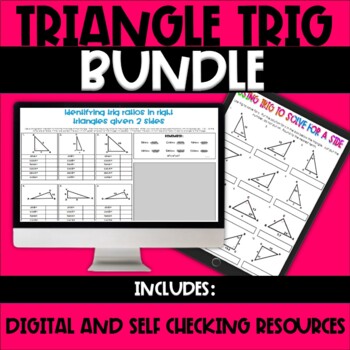 Preview of Triangle Trigonometry Bundle
