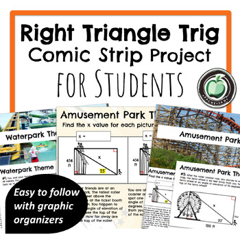 Preview of Trigonometry Comic Strip Project