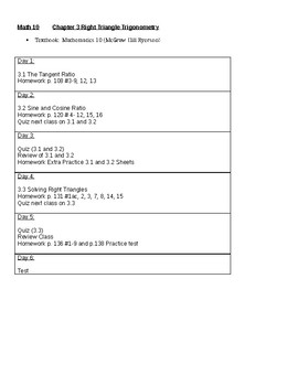 Preview of Trigonometry Complete Unit - Notes/Sheets/Quizzes/Test