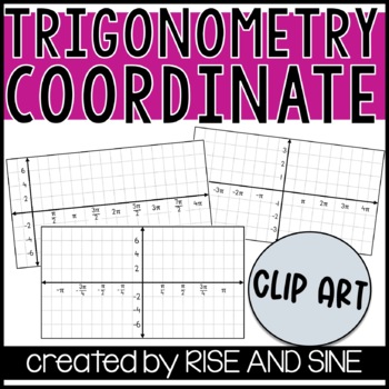 Preview of Trigonometry Coordinate Plane Clip Art