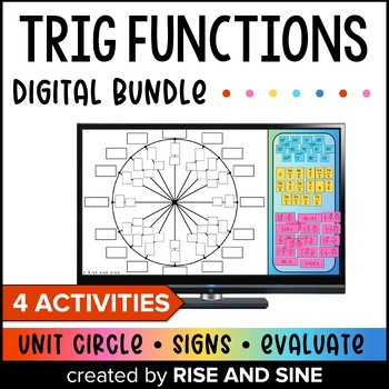 Preview of Trig Functions Digital Activities Bundle