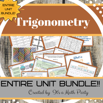 Preview of Trigonometry - ENTIRE UNIT BUNDLE!!