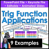 Trigonometry Function Applications Powerpoint & Keynote