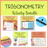Trigonometry GROWING Activity Bundle: Right Triangles and 