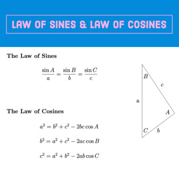 unit 12 trigonometry homework 6 law of cosines