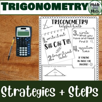 Preview of Trigonometry Math 10C Helpful hints and tricks Graphic Organizer