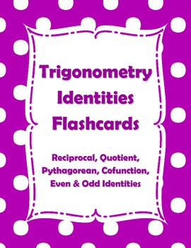 Preview of Trigonometry Identities Flashcards